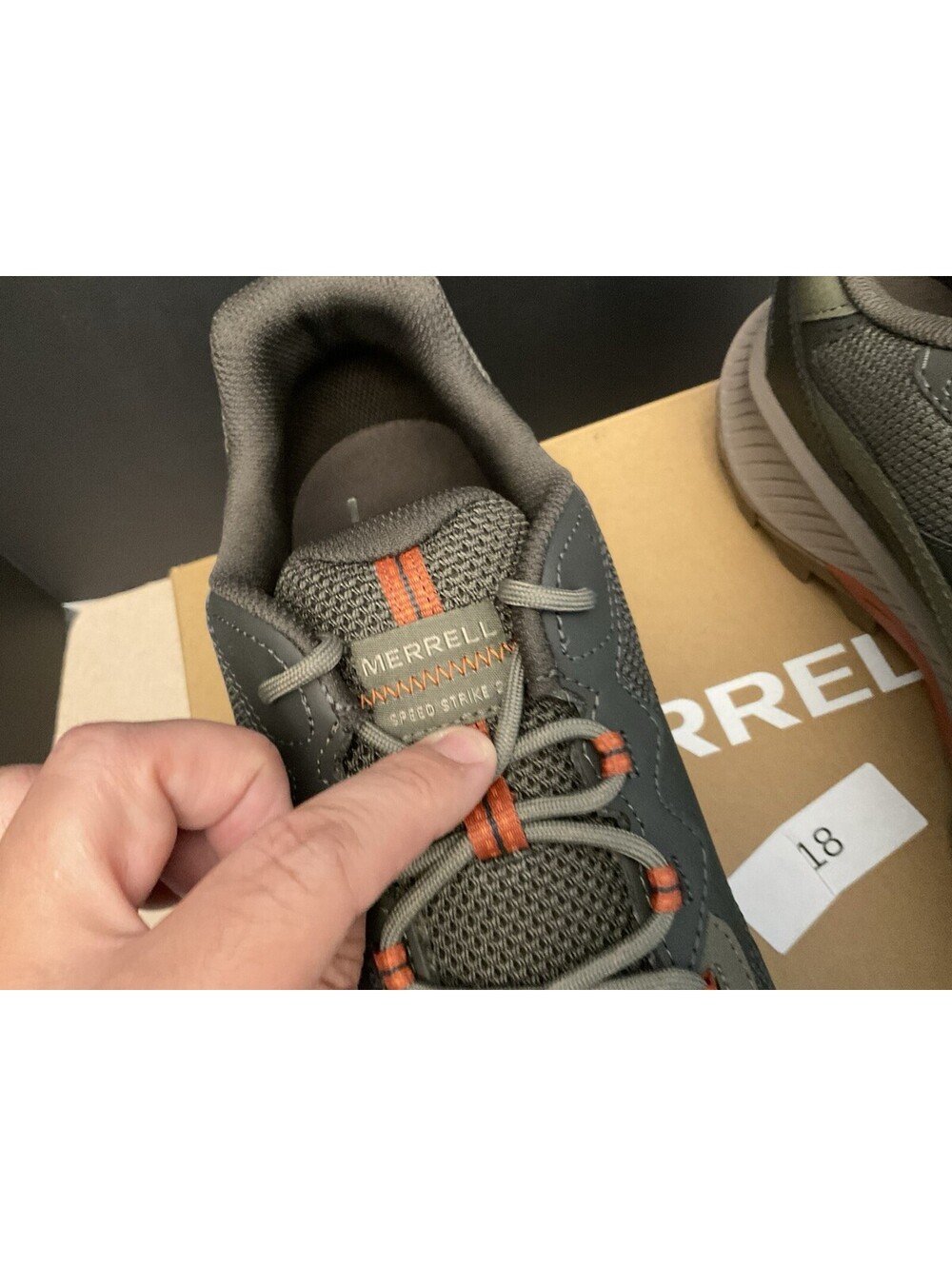 New! Mens Merrell Speed Strike 2 Olive Trail Hiking Shoes. Size 15M. Nice Shoes! - Picture 5 of 10